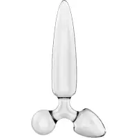 Satisfyer, Германия Стеклянный стимулятор 3 в 1 Satisfyer Triple Crystal 1 прозрачный 21 см Satisfyer, Германия Стеклянный стимулятор 3 в 1 Satisfyer Triple Crystal 1 прозрачный 21 см