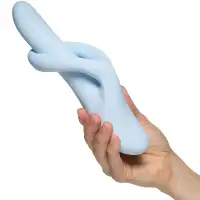 Satisfyer, Германия Вибратор-ротатор для зоны G с клиторальным стимулятором и с функцией нагрева Satisfyer Heat Flex 4 голубой