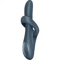 Satisfyer, Германия Вибратор-ротатор для зоны G с клиторальным стимулятором и с функцией нагрева Satisfyer Heat Flex 4 серый