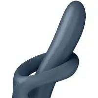 Satisfyer, Германия Вибратор-ротатор для зоны G с клиторальным стимулятором и с функцией нагрева Satisfyer Heat Flex 4 серый