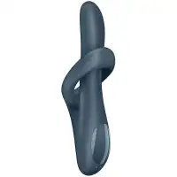 Satisfyer, Германия Вибратор-ротатор для зоны G с клиторальным стимулятором и с функцией нагрева Satisfyer Heat Flex 4 серый