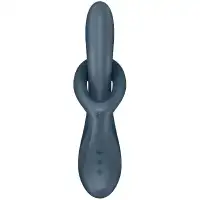 Satisfyer, Германия Вибратор-ротатор для зоны G с клиторальным стимулятором и с функцией нагрева Satisfyer Heat Flex 4 серый