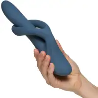 Satisfyer, Германия Вибратор-ротатор для зоны G с клиторальным стимулятором и с функцией нагрева Satisfyer Heat Flex 4 серый