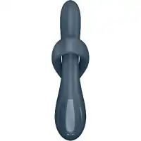 Satisfyer, Германия Вибратор-ротатор для зоны G с клиторальным стимулятором и с функцией нагрева Satisfyer Heat Flex 4 серый