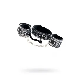 Кружевной набор TOYFA Marcus (ошейник и наручники), серебряный