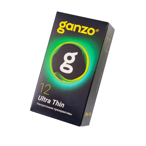 Фото GANZO Презервативы Ganzo, ultra thin, супер тонкие, латекс,18 см, 5,2 см, 12 шт.