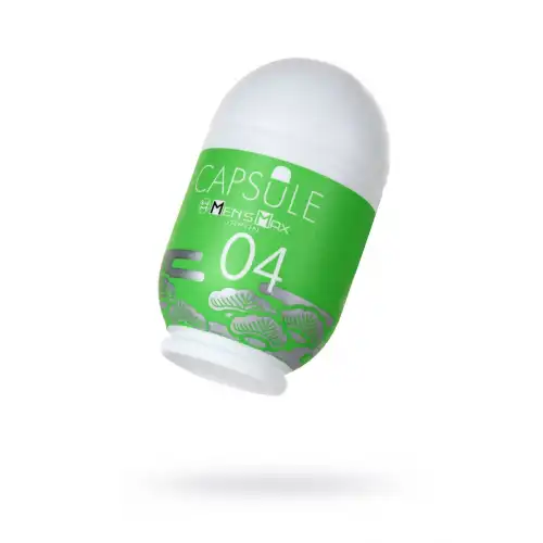 Фото MensMax Мастурбатор нереалистичный MensMax CAPSULE 04, Matsu, TPE, зеленый, 8 см