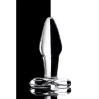 Изображение Sexus Glass Анальная втулка Sexus Glass, стекло, прозрачная, 10,5 см, Ø 3,5 см