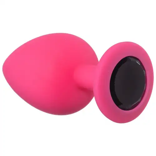 Фото Lola Toys, Россия Анальная пробка Emotions Cutie Large Pink Black Crystal