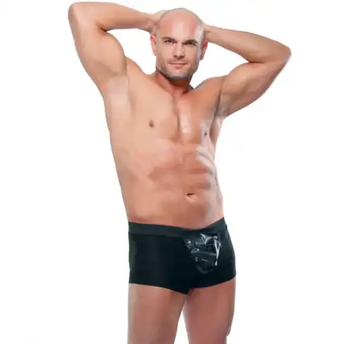 Изображение PipeDream, США Черные мужские трусы-боксеры со съемным клапаном Fetish Beefy Brief XXL/XXXL
