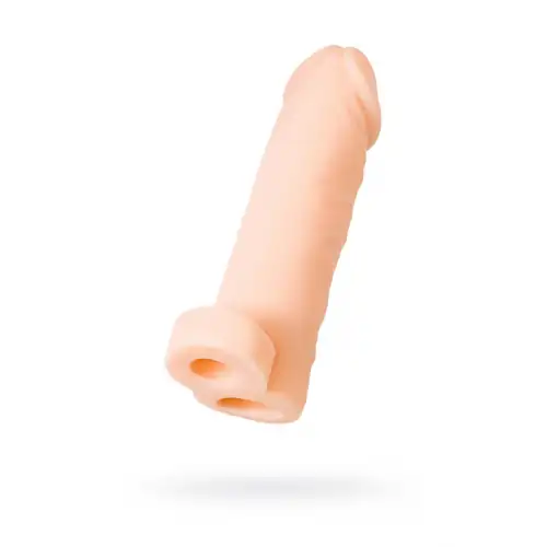 Изображение XLover by TOYFA Насадка XLover by TOYFA Increase+ для увеличения размера, с кольцом, TPR, телесный 16 см
