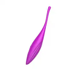 Точечный вибратор Satisfyer Twirling Joy Connect App, силикон, розовый