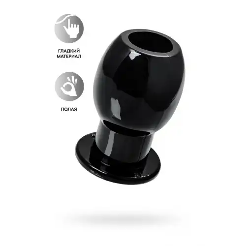 Фото TOYFA Basic Анальная втулка TOYFA Basic L, TPE, чёрный, 7,5 см