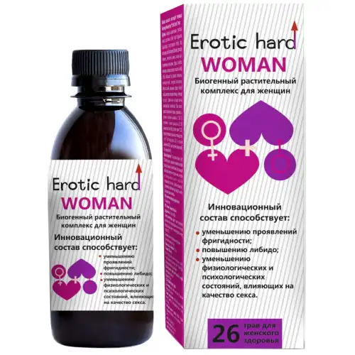 Фото  Женский биогенный концентрат для Повышения Либидо и Сексуальности Erotic Hard Woman 250 мл