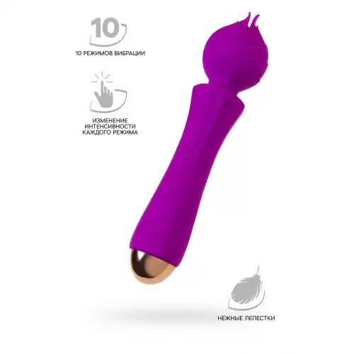 Изображение Flovetta by toyfa, Китай Вибратор Flovetta by Toyfa HYACINTH, силикон, фиолетовый, 21,5 см