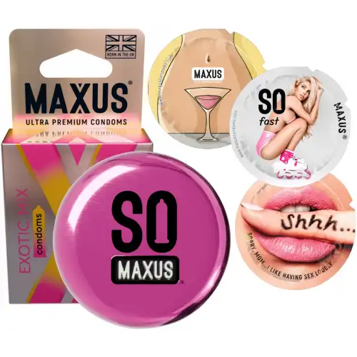 Изображение Maxus Презервативы в металлическом кейсе Maxus №3 Exotic Mix экзотический микс