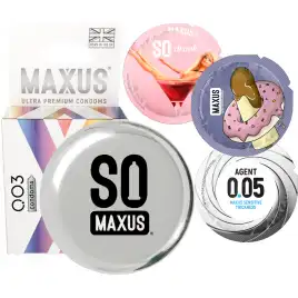 Презервативы в металлическом кейсе Maxus №3 Extra Thin экстратонкие