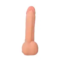 Фото RealStick Elite by TOYFA Вибратор с пультом ДУ TOYFA RealStick Elite Vibro, TPR, телесный, 10 режимов вибрации, 20 см