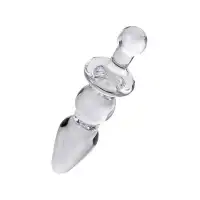 Фото Sexus Glass Анальная втулка Sexus Glass, стекло, прозрачная, 17 см, Ø 3,5 см