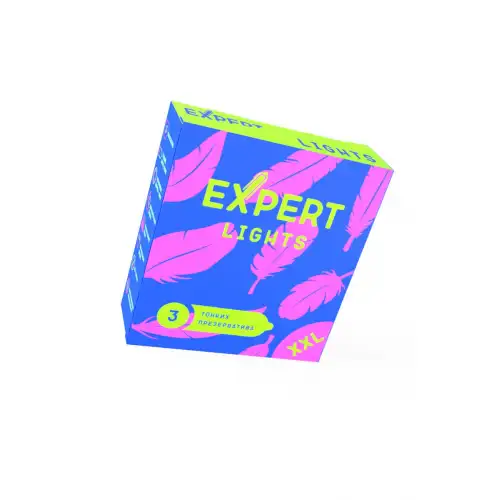 Изображение  Презервативы EXPERT Lights XXL, ультратонкие, 3 шт