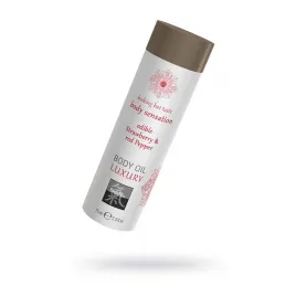 Съедобное масло для тела Клубника и Красный перец, 75мл.