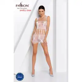 Эротическое платье сетка белого цвета BS090 S/L
