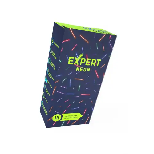 Фото  Презервативы EXPERT Neon  15 шт. (светящиеся)