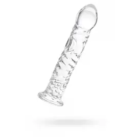 Нереалистичный фаллоимитатор Sexus Glass, стекло, прозрачный, 16,5 см