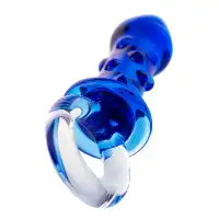 Изображение Sexus Glass Анальная втулка Sexus Glass, стекло, синяя, 16 см, Ø 3,5 см