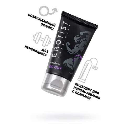 Фото Erotist Lubricant Крем возбуждающий для мужчин Erotist  BIG GUY, подходит для увеличения пениса, 50 мл