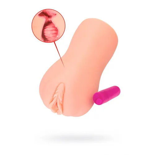 Фото KOKOS Мастурбатор реалистичный с вибрацией KOKOS EMILY ONAHOLE, TPR, телесный, 17.5 см