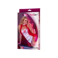 Candy Girl, Гонконг Костюм медсестры Candy Girl Gigi (платье, головной убор, стетоскоп), красный, OS — купить в Минске Фото Candy Girl, Гонконг Костюм медсестры Candy Girl Gigi (платье, головной убор, стетоскоп), красный, OS