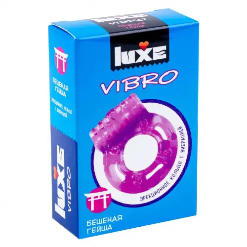 Изображение Luxe Виброкольцо с презервативом Luxe Vibro Бешеная Гейша
