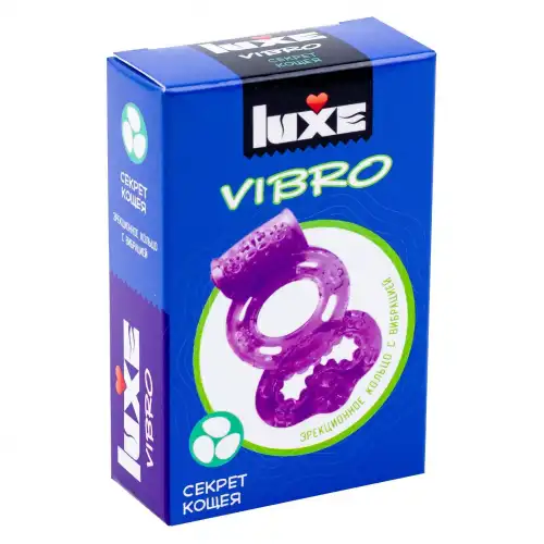 Изображение Luxe Виброкольцо с презервативом Luxe Vibro Секрет Кощея