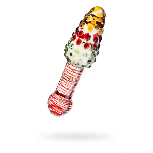 Изображение Sexus Glass Двусторонний фаллоимитатор Sexus Glass, стекло, прозрачный, 17,5 см
