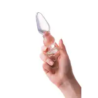Фото Sexus Glass Анальная втулка Sexus Glass, стекло, прозрачная, 17 см, Ø 3,5 см