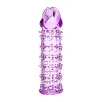 Фото TOYFA Basic Насадка на пенис TOYFA Basic, TPE, фиолетовый, 12,5 см