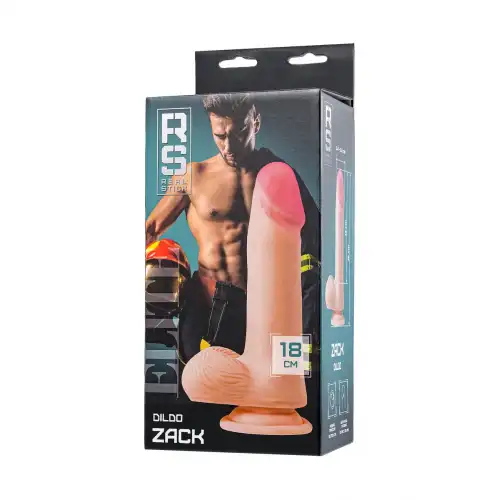 Фото RealStick Elite by TOYFA Фаллоимитатор на присоске RealStick Elite Zack, TPR, телесный, 18 см