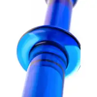 Фото Sexus Glass Двусторонний фаллоимитатор Sexus Glass, стекло, синий, 25 см