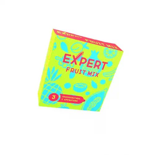 Изображение  Презервативы EXPERT Fruit Mix,фруктовые ароматизированные , 3 шт