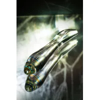 Изображение Sexus Glass Двусторонний фаллоимитатор Sexus Glass, стекло, прозрачный, 22 см