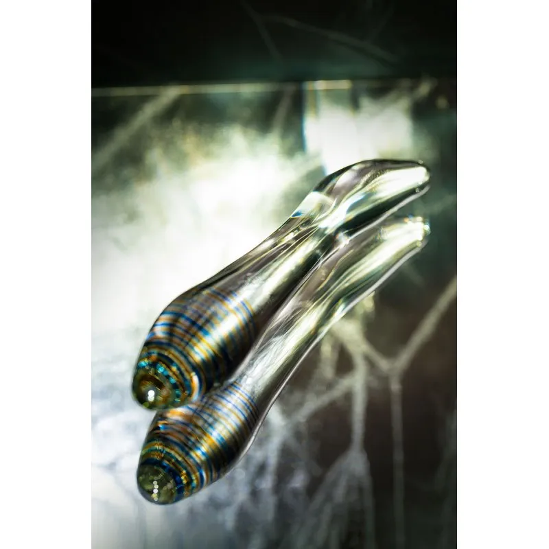 Изображение Sexus Glass Двусторонний фаллоимитатор Sexus Glass, стекло, прозрачный, 22 см