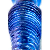 Фото Sexus Glass Двусторонний фаллоимитатор Sexus Glass, стекло, синий, 17 см