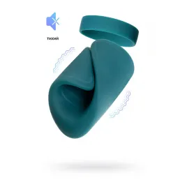 Мастурбатор нереалистичный LOVENSE Gush, силикон, бирюзовый, 8,6 см