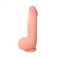 Изображение RealStick Elite by TOYFA Вибратор с пультом ДУ RealStick Elite Vibro, перезаряжаемый, TPR, телесный, 10 режимов вибраци