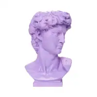 Изображение  Подставка под сувенирную продукцию Бюст Давида фиолетовый