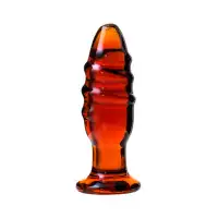 Изображение Sexus Glass Анальная втулка Sexus Glass, стекло, коричневая, 12,5 см, Ø 4 см