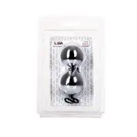 Фото TOYFA Basic Вагинальные шарики TOYFA Basic, ABS пластик, серебристый, 20,5 см,Ø 3,5 см