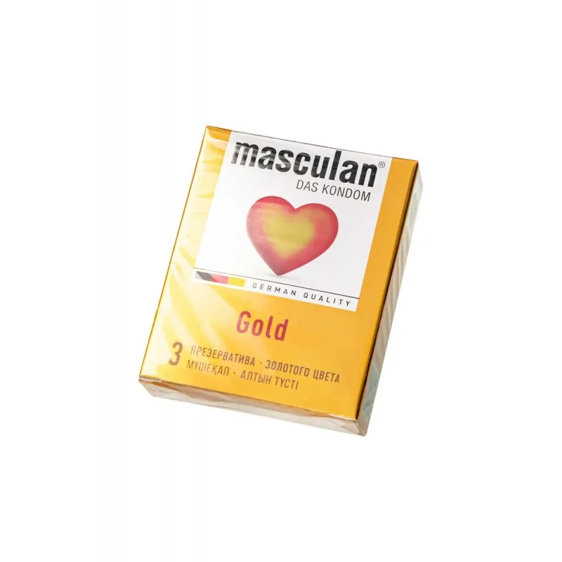 Изображение Masculan Презервативы Masculan 5 Ultra , 3шт Золотого цвета (Аромат ваниль)