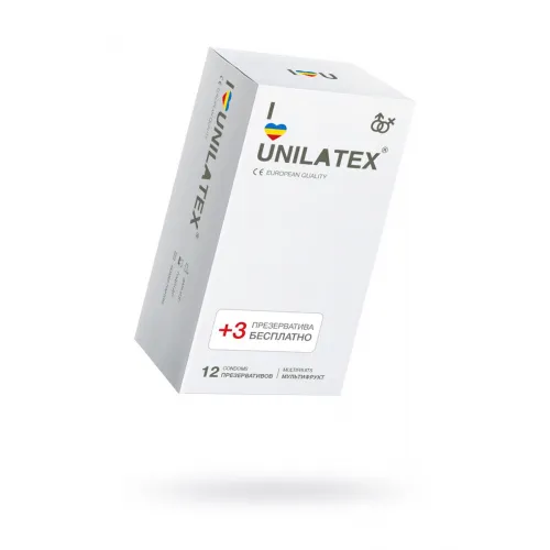 Фото Unilatex Презервативы Unilatex Multifrutis №12+3 ароматизированные ,цветные